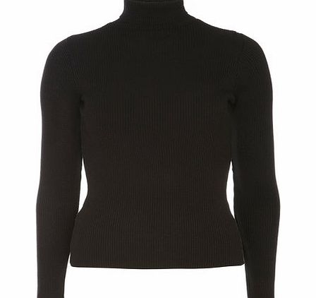 Dorothy Perkins Womens Black Roll Neck Jumper- Black DP55313810