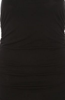 Dorothy Perkins Womens Black Ruched Bandeau- Black DP56398710