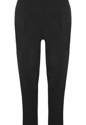 Dorothy Perkins Womens Black Satin Side Peg Trousers- Black