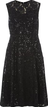 Dorothy Perkins, 1134[^]262015000711092 Womens black sequin lace midi- Black DP07401910