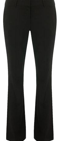 Womens Black slim bootleg trouser- Black