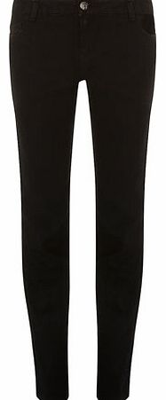 Womens Black straight leg jeans- Black DP70203801