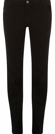 Dorothy Perkins Womens Black straight leg jeans- Black DP70203801