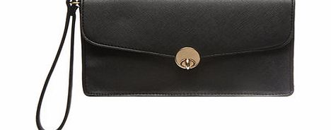 Dorothy Perkins Womens Black structured wristlet- Black DP18399701