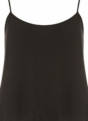 Dorothy Perkins Womens Black swing cami top- Black DP05377201