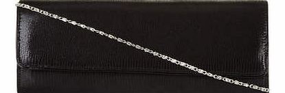 Dorothy Perkins Womens Black textured clutch bag- Black DP22241010