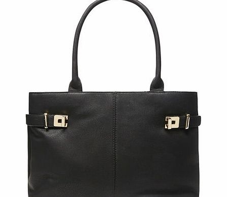 Dorothy Perkins Womens Black twistlock tote bag- Black DP18392701