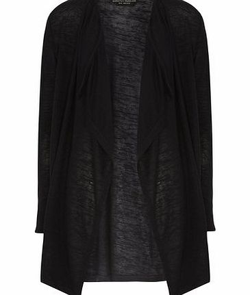 Dorothy Perkins Womens Black Waterfall Cardigan- Black DP56402610