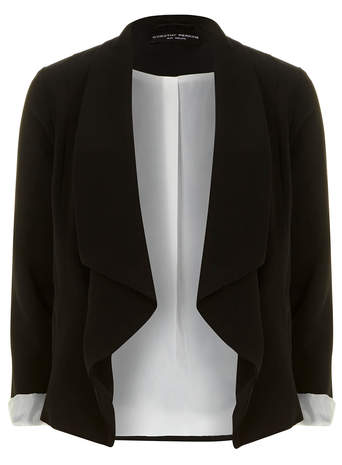 Dorothy Perkins Womens Black Waterfall Jacket- Black DP66789301