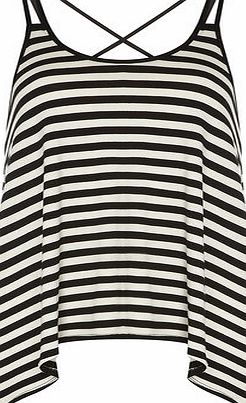 Dorothy Perkins Womens Black/white Stripe Cami Top- Black