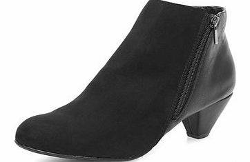 Dorothy Perkins Womens Black wide fit shoe boots- Black DP35239210
