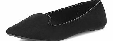 Dorothy Perkins Womens Black wide fit slipper pumps- Black