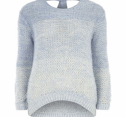 Dorothy Perkins Womens Blue Bow Back Jumper- Blue DP55152544