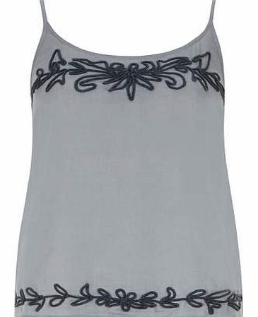 Dorothy Perkins Womens Blue Chambray Cornelli Cami- Blue