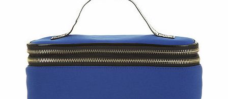 Dorothy Perkins Womens Blue compartment make up bag- Blue