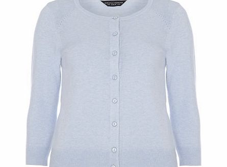 Dorothy Perkins Womens Blue cotton short cardigan- Blue DP55160482