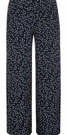 Dorothy Perkins Womens Blue Ditsy Palazzo Trousers- Blue