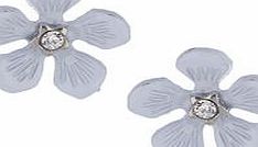 Dorothy Perkins Womens Blue Flower Studs- Blue DP49815855
