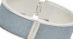 Dorothy Perkins Womens Blue Glitter Clamp Bangle- Blue DP49815806