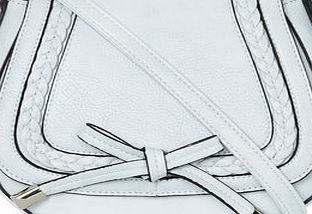 Dorothy Perkins Womens Blue mini plait saddle satchel bag- Blue