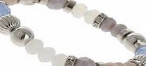 Dorothy Perkins Womens Blue Mix Bead Bracelet- Blue DP49815926