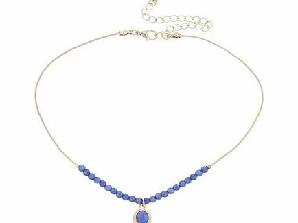 Dorothy Perkins Womens Blue Stone Choker- Blue DP49815426