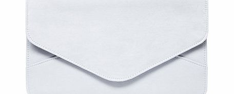 Dorothy Perkins Womens Blue suedette clutch bag- Blue DP18398821