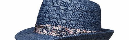 Dorothy Perkins Womens Blue Trilby Hat- Blue DP11148720