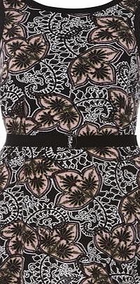 Dorothy Perkins Womens Blush and Black Boho Print Tunic- Pink