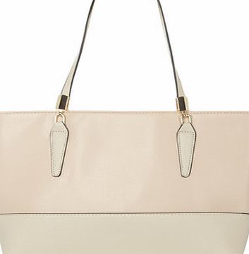 Dorothy Perkins Womens Blush and bone block tote bag- Pink