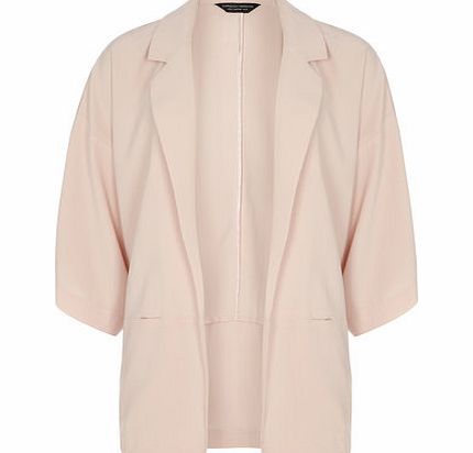 Dorothy Perkins Womens Blush Crepe Kimono Jacket- Pink DP66803615
