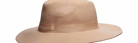 Dorothy Perkins Womens Blush Felt Fedora Hat- Pink DP11153315