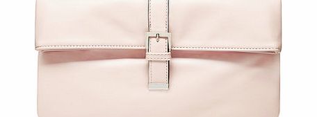 Dorothy Perkins Womens Blush foldover buckle clutch bag- Pink