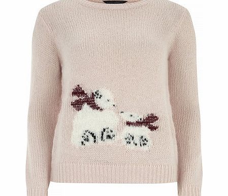 Dorothy Perkins Womens Blush Polar Bear Jumper- Pink DP55157000