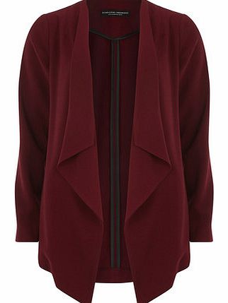 Dorothy Perkins Womens Bordeaux Crepe Waterfall Jacket- Cream