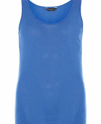 Dorothy Perkins Womens Bright Blue V scoop top- Blue DP56403050