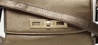 Dorothy Perkins Womens Bronze crossbody bag- Brown DP18402843