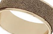 Dorothy Perkins Womens Bronze Glitter Band Ring- Brown DP49815977