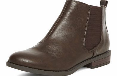 Dorothy Perkins Womens Brown chelsea ankle boots- Brown DP19875453
