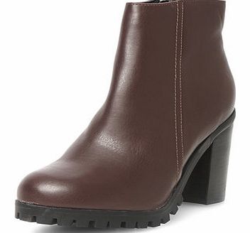Dorothy Perkins Womens Burgundy heeled Chelsea ankle boots-