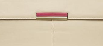 Dorothy Perkins Womens Buttercream colour tab clutch bag- White