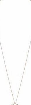 Dorothy Perkins Womens Caged stone Necklace- Gold DP49815946