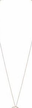 Dorothy Perkins Womens Caged stone Necklace- Gold DP49815946