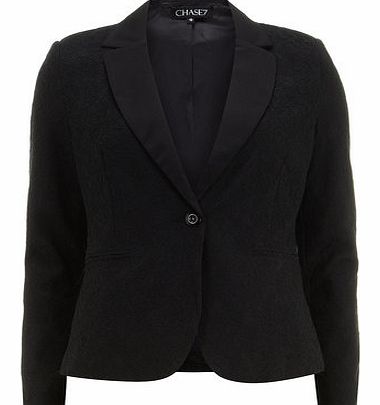 Dorothy Perkins Womens Chase 7 Black Floral Blazer- Black