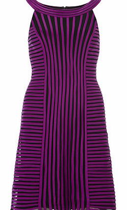 Dorothy Perkins Womens Chase 7 Purple Futuristic Party Dress-