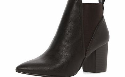 Dorothy Perkins Womens Chocolate pointed ankle boots- Chocolate