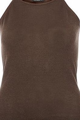Dorothy Perkins Womens Chocolate Shell Top- Brown DP55325130
