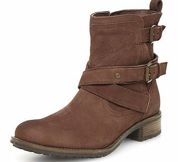 Dorothy Perkins Womens Chocolate suede ankle boots- Chocolate