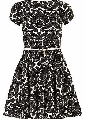 Dorothy Perkins Womens Closet Black Short Sleeve Dress- Multi