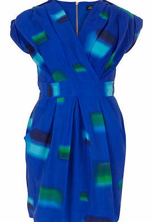 Dorothy Perkins Womens Closet Blue Cross Over Tunic- Blue